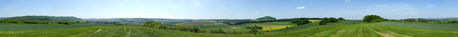 Panoramablick auf Naumburg von der Warte aus